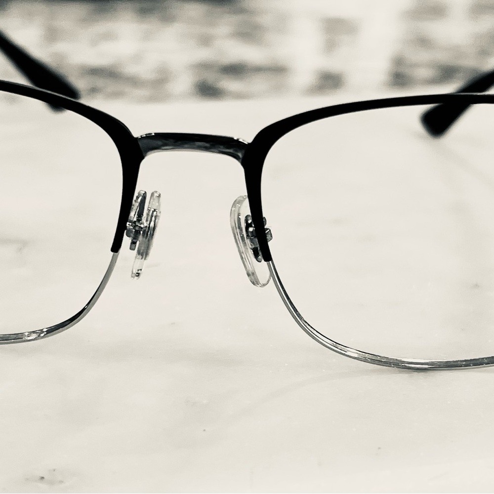 Ray-Ban Black and Silver Men’s EyeGlass  Frame With Case. NWOT - Picture 5 of 8